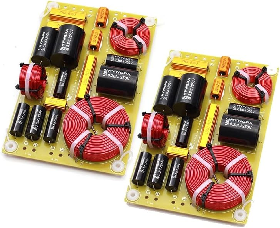 HOOCI 2PCS 200W 2-Way Audio Hifi Filter Circuit Board Stereo Speaker Crossover Filters Frequency Dividers 3200Hz 4/6/8 Ohm (Color : T6 W6) image number 6