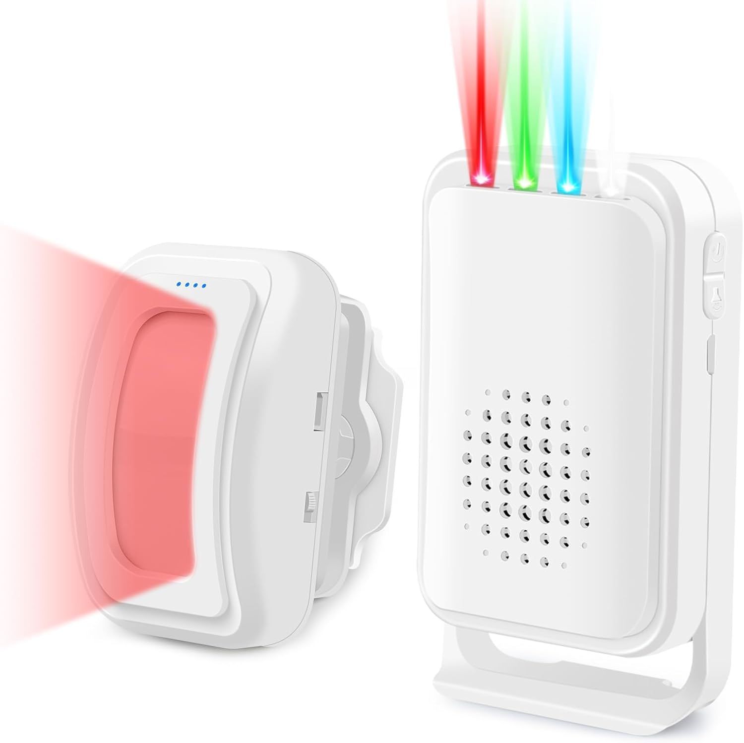 Motion Sensor Alarm,Wireless Motion Detector Door Chime Doorbell for Home Store Business,Caregiver Reminder for Elderly,Usb/Battery,Vibration