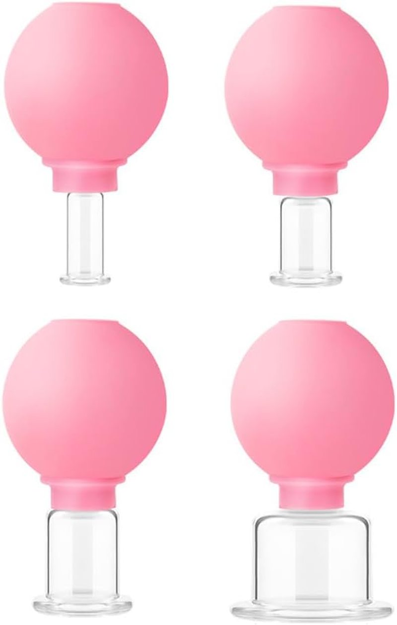 AIMALL Advanced Facial Cupping Set - Silicone & Glass Facial Massage Cups for Lifting, Skin Firming, Meridian Dredging, Wrinkle Reduction - Safe, Durable, and Easy-To-Clean, Includes 4 Sizes image number 6