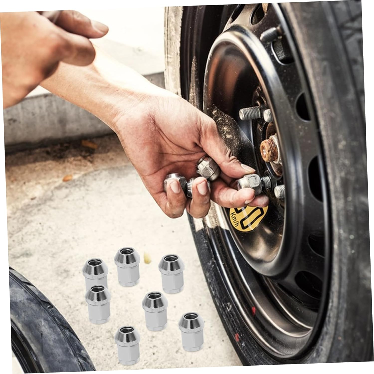 HEALEEP 10Pcs Wheel Nut Lock Keys Lug Nut for Automotive Wheel and Tire High Durability image number 1