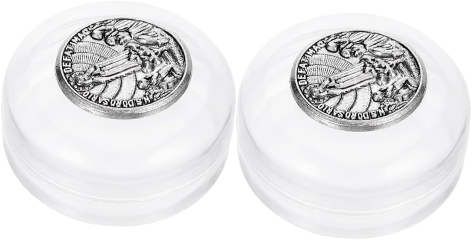 GARVALON 2Pcs Elegant Metal Jewelry Box Catholic Rosary Box Religious Rosary Christian Keepsake Case Plastic Shower Supplies