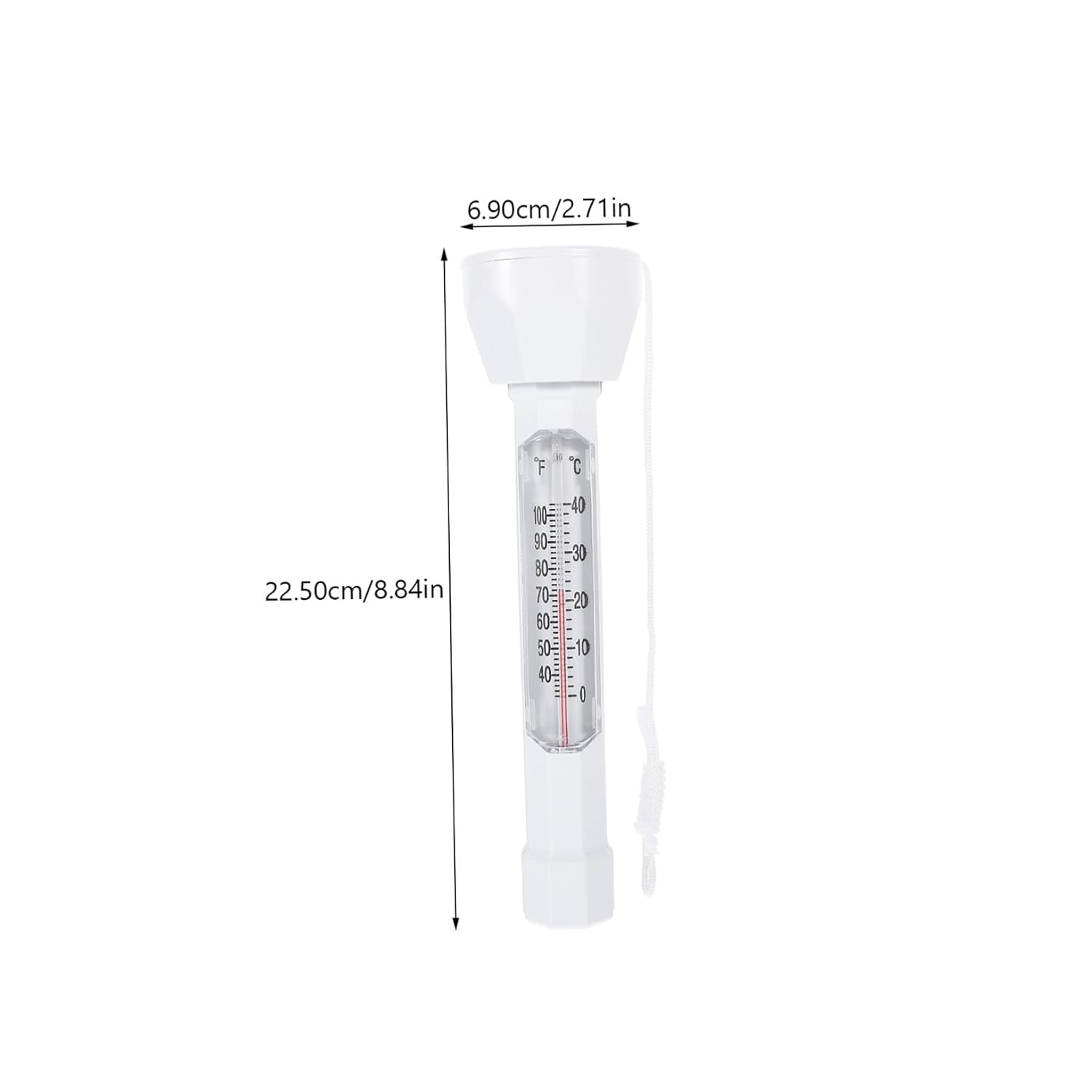 GALPADA Floating Pool Thermometer with String for Swimming Pools and Baths Fast Water Temperature Measurement Lightweight Design Safe Smooth Surface for Adults image number 6