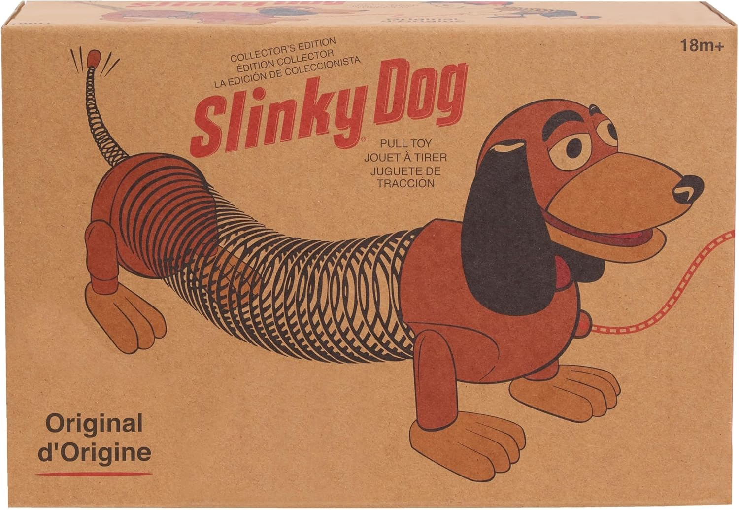 Retro Slinky Dog, the Original Walking Spring Toy, Vintage Spring Toys, Stretches to 14 Inches Long, Kids Toys for Ages 18 Month by Just Play image number 1