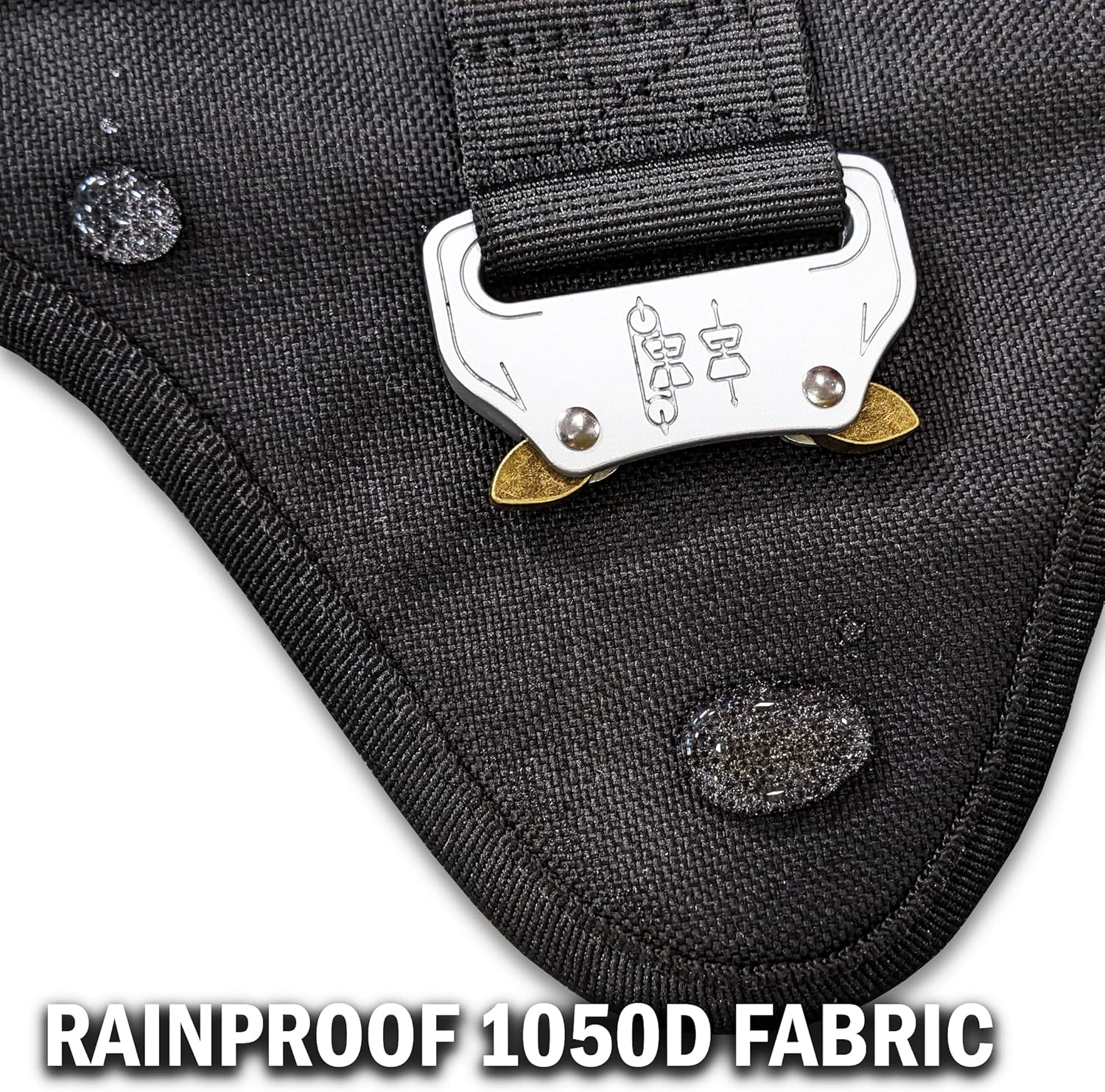 Pets Promax Heavy Duty Tactical Dog Harness with All Metal Buckles | No-Pull K9 Vest with MOLLE System & Handle for Medium Dogs | Waterproof & Durable for Training, Hiking, and Service. Black (M) image number 2