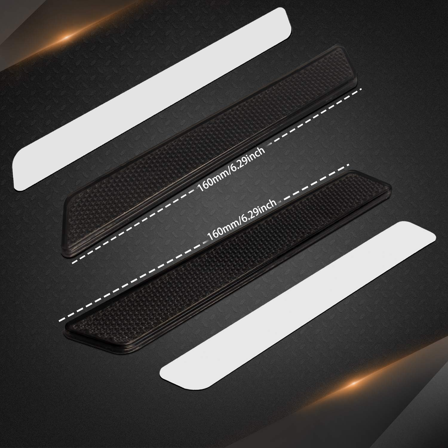 NTHREEAUTO Black Saddle Bag Reflector Inserts Latch Covers Compatible with 2014-2020 Harley Touring Model,Flt, FLHT Road King,Road Glide,Street Glide image number 3