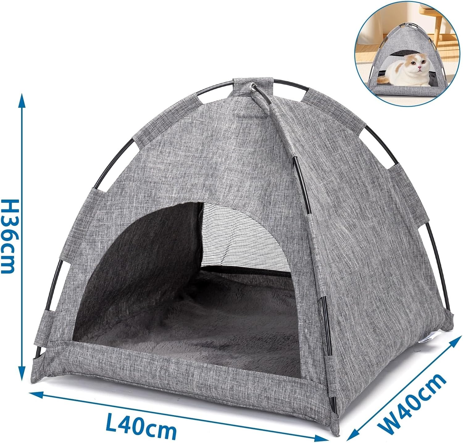 Double Cat Tent for Winter and Summer