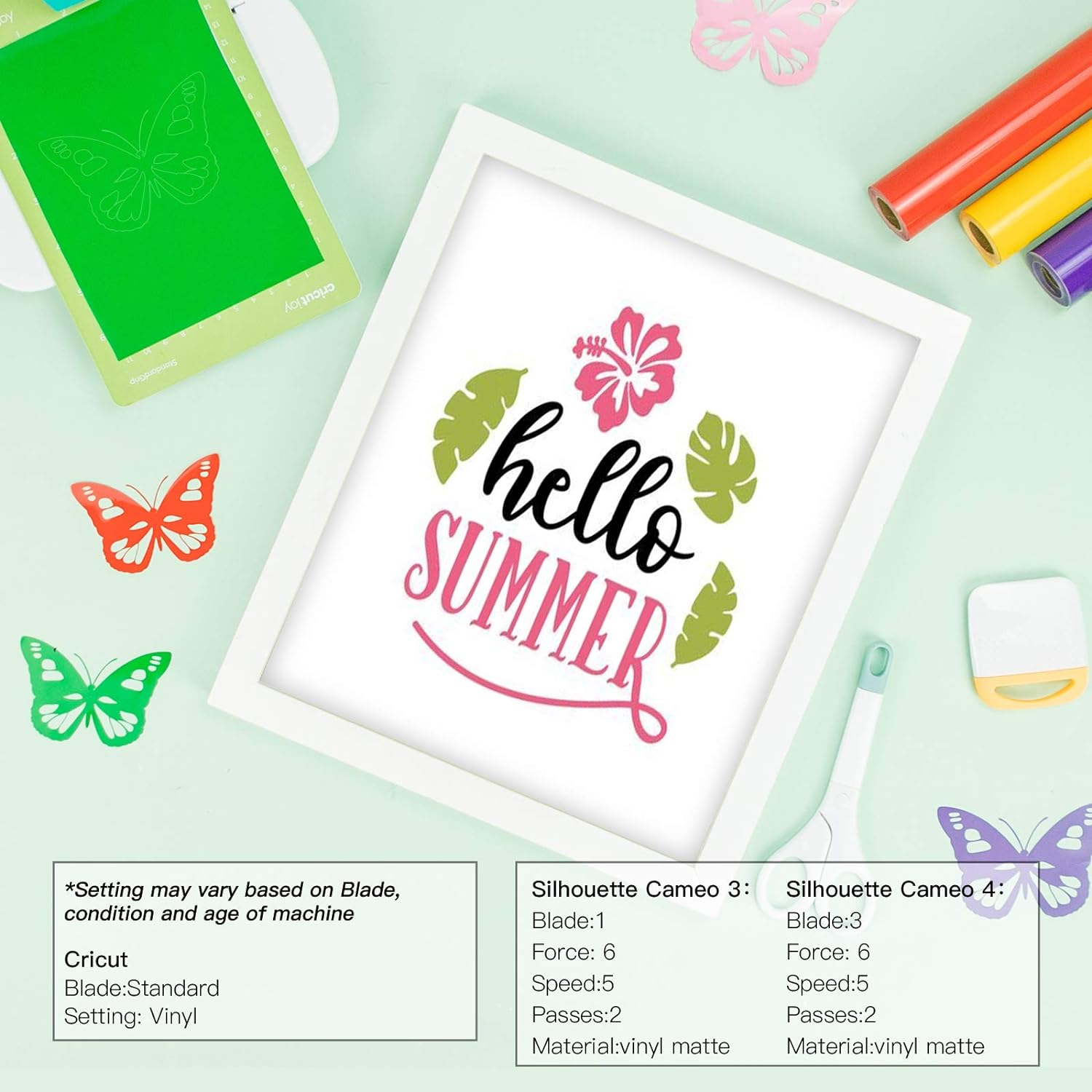 YRYM HT Black Permanent Vinyl &ndash; Adhesive Vinyl Rolls &ndash; 12&rdquo;X10Ft Black Vinyl Glossy for Cricut & Silhouette Cameo, Craft and Decals Cutters image number 4