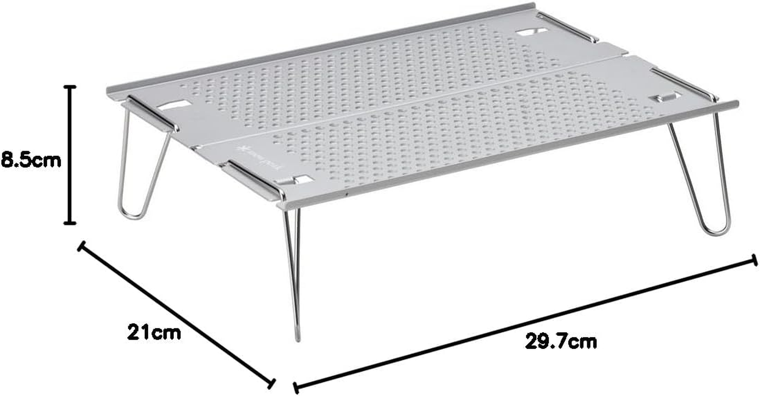 Snow Peak Ozen Solo Table - Small, Foldable Camping Table - Lightweight Table Ideal for Travel, Camping & Backpacking - Ultralight & Portable Camping Essentials image number 1