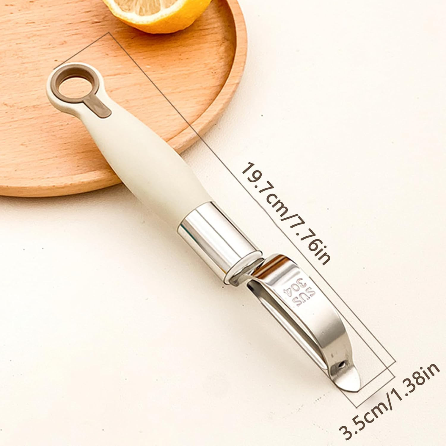 Vegetable Peeler | Carrot Peeler Stainless Steel,Rust Resistant Slicer Grater with Ergonomic Non-Slip Handle, Kitchen Gadgets Dishwasher Safe for Fruit Veggie image number 6