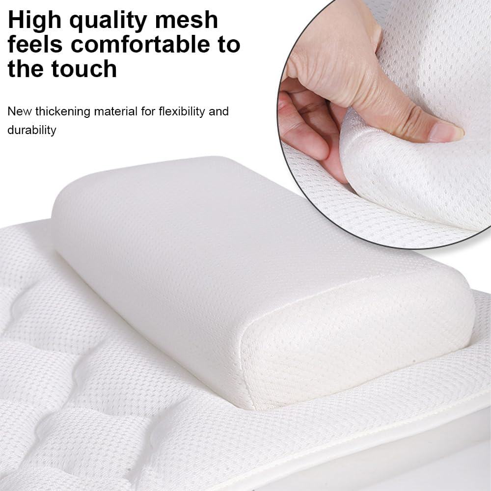 HHWRT Full Body Bath Pillow, Luxury Bath Cushion, Luxury Tub Pillow for Headrest Neck and Back Support, with 13 Non-Slip Suction Cups, Thick Bathtub Cushion, Full Body Bathtub Pillow image number 6
