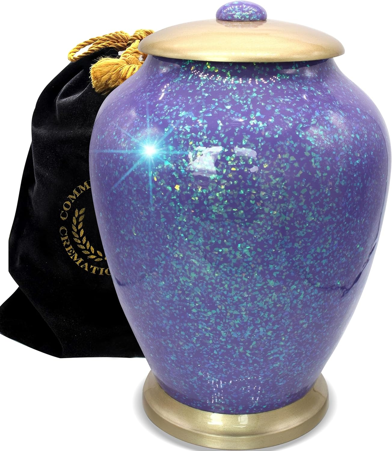 Sparkling Prismatic Cremation Urn for Ashes Adult Male - Beautifully Handcrafted Decorative Urns & Personalized Cremation Urn for Ashes for Women