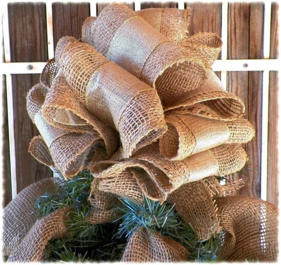 Natural Burlap Garland, 100% Made of Natural Burlap, Great for Small Upholstery Projects, Birthday Banners, Outdoor Parties, for DIY Arts and Crafts of All Types - Brown (12Cmx9M) image number 4