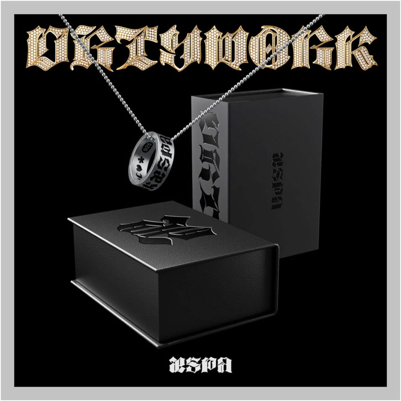 Aespa Dirty Work 1St Single Album Limited Dirty Crew Ring Version Box+14Sizering+Pouch+Qrcard+Photocard+Tracking Sealed image number 1