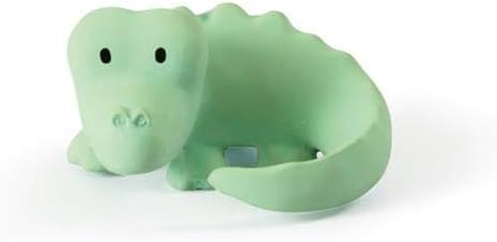 Tikiri Fully Enclosed Crocodile All Rubber My First Safari Rattle Teething Toy