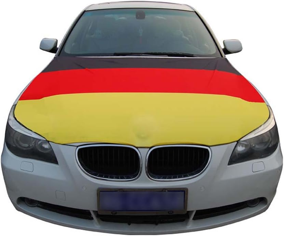 Kingdom of Saudi Arabia Flag Car Hood Cover 3.3X5FT 100% Polyester,Engine Flag，Elastic Fabrics Can Be Washed,Car Bonnet Banner image number 2