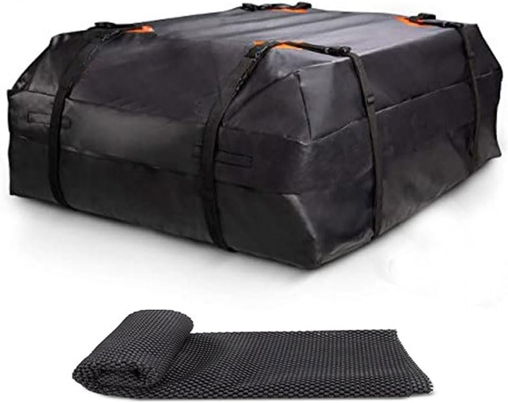 Car Rooftop Cargo Carrier Bag, Roof Bag with Anti-Slip Mat, Outdoor Camping Car Roof Storage Bag, Car Roof Bag for All Vehicle With/Without Racks for Travel and Outdoor Adventures image number 3