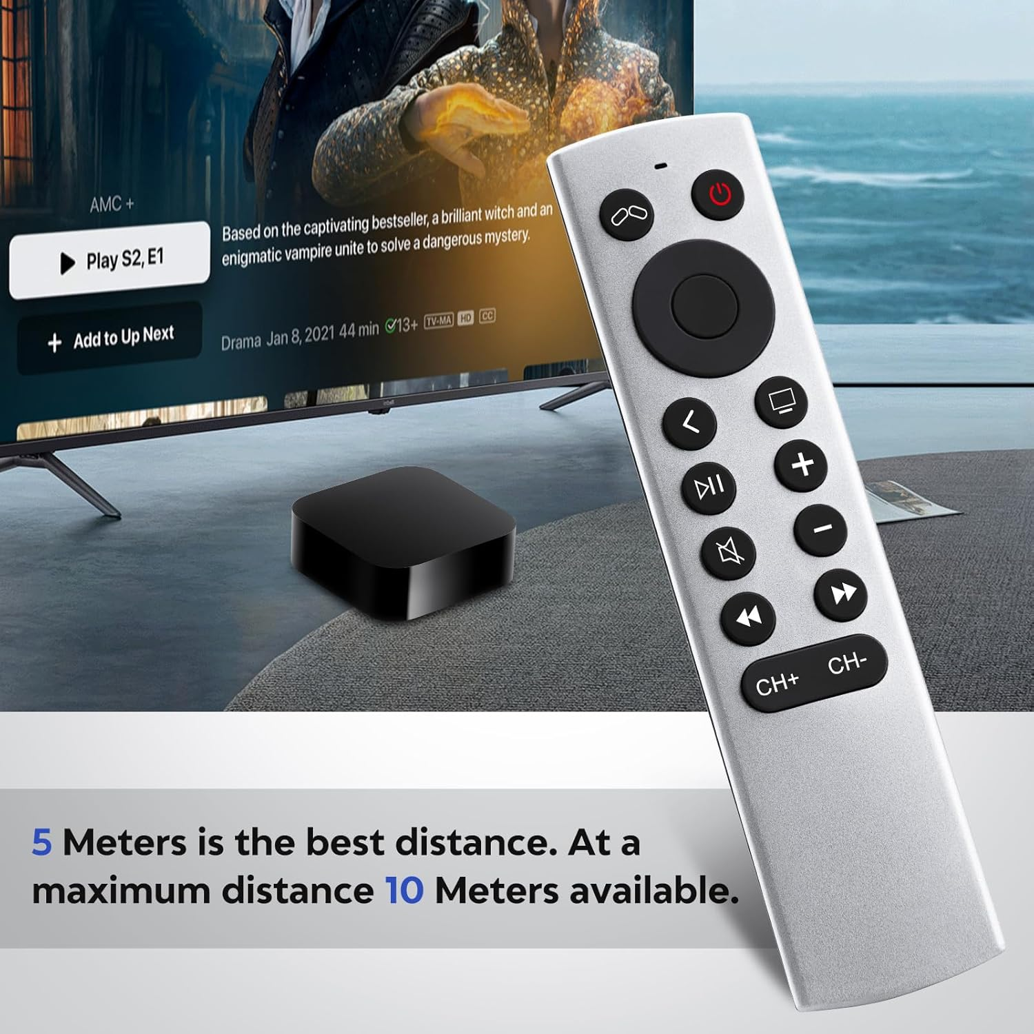 Replacement for Apple-4K-Tv-Remote-Control, Universal Siri-Remote Control for Apple TV 4K/HD (NO Siri and Voice) image number 2