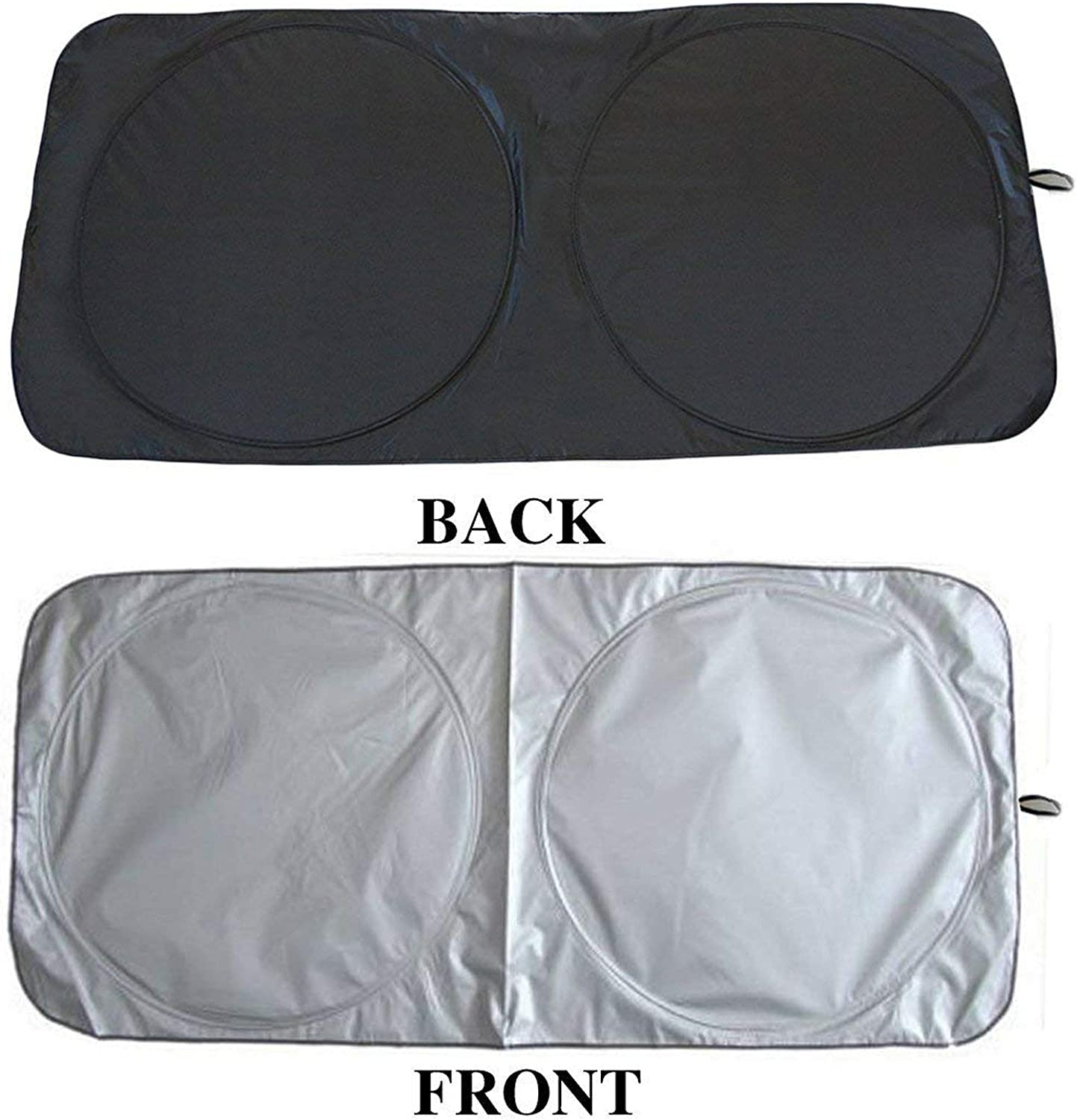 Car Windshield Sun Shade, Proxima Direct Sun Protector for Car Safe Windshield Sunshade Maximum UV Sun Protection-Foldable Car Windscreen Sunshade UV Protector Shields -Keeps Vehicle Cooler(59"X27.6") image number 3