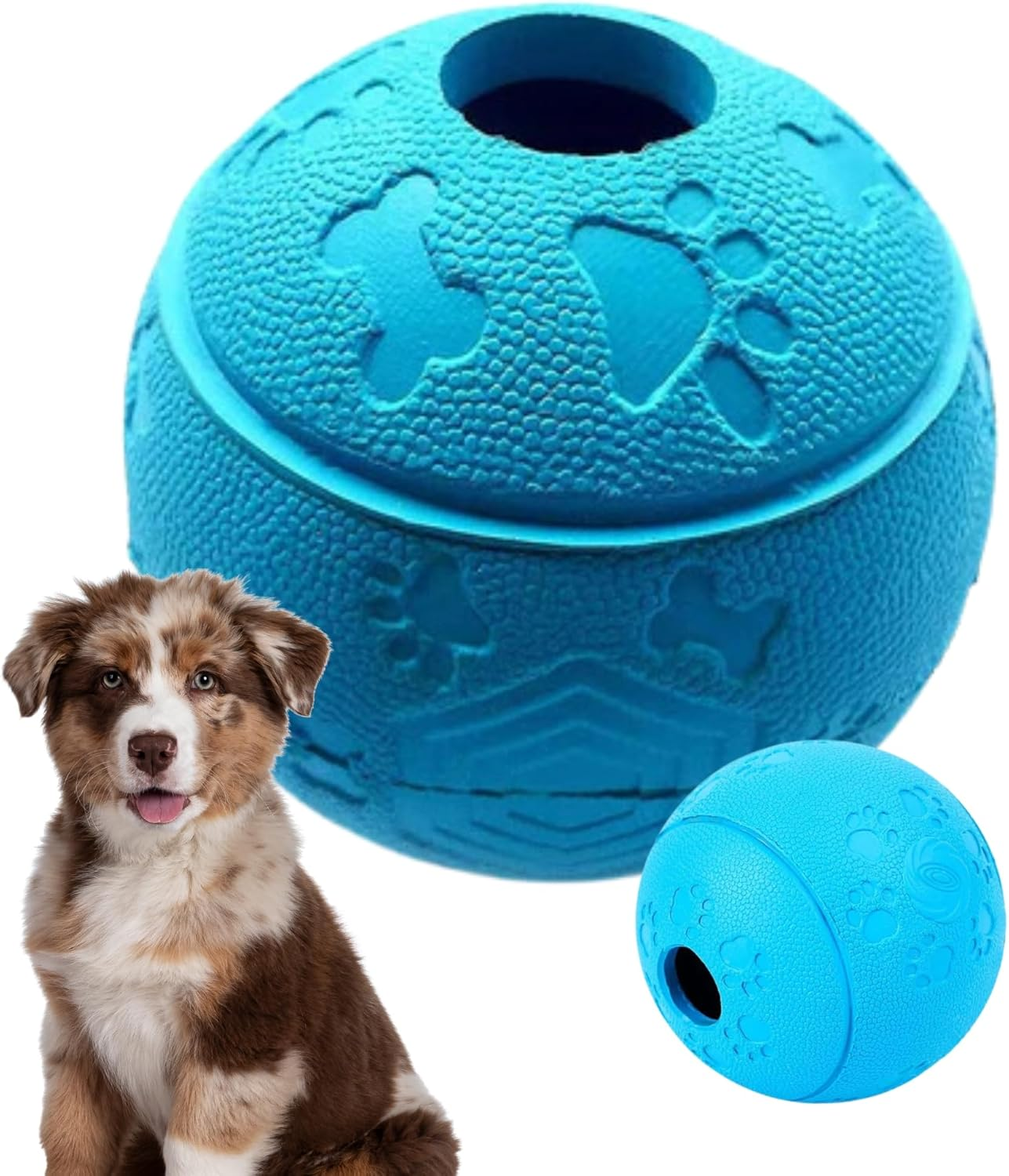 Interactive Dog Treat Dispenser Toy - 8Cm, Durable, Non-Toxic, for Dental Health & Training image number 4