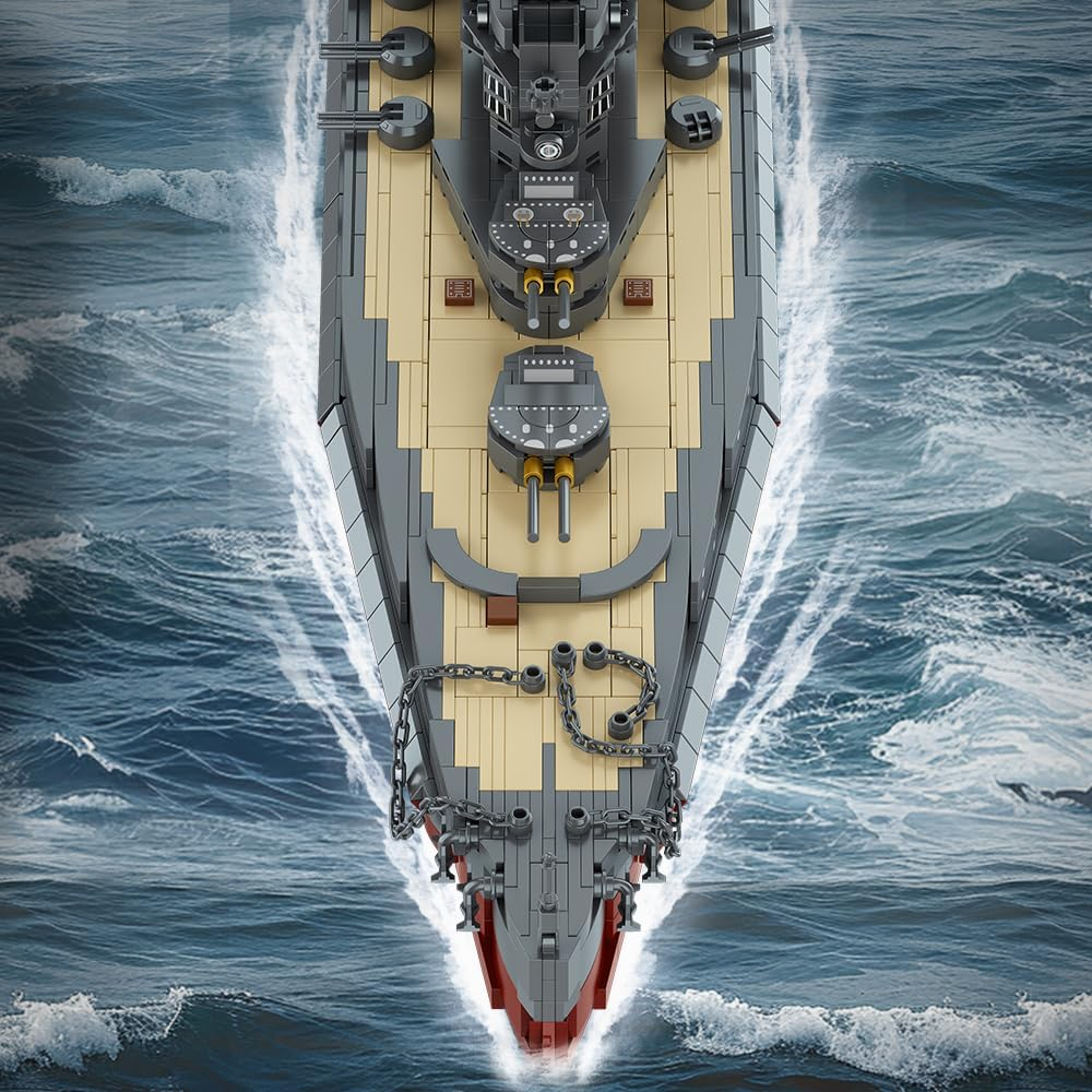 DUANT Queen Elizabeth Class Battleship Building Blocks, British Royal Navy Ship from World War II, a Large Military Battleship Building Toy, Suitable for Adult Collectors image number 2