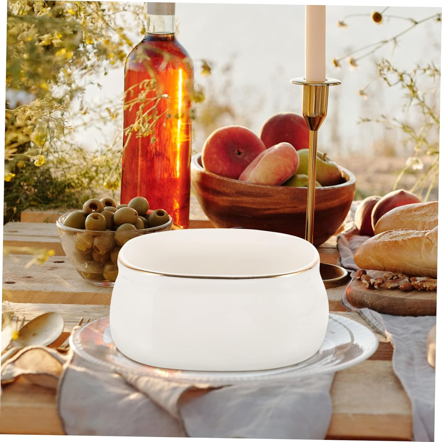 OATIPHO Ceramic Sugar Bowl Ceramic Storage Jar for Home for Sugar Storage for Kitchen Use image number 2