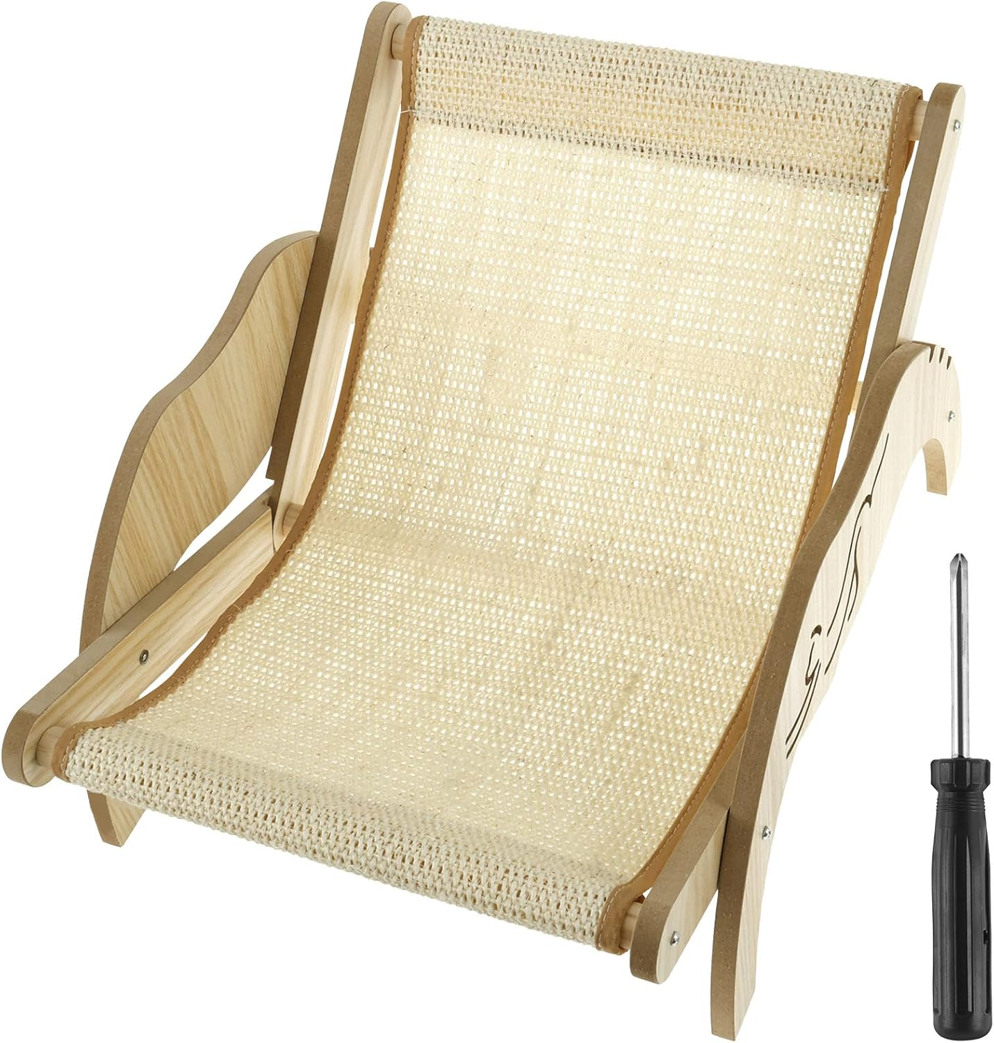 Cat Bed,Pet Hammock Bed,Cat Bed Hammock,Cat Hammock Chair,Cat Scratcher Lounger Bed,Cat Chair Bed,Cat Sisal Lounge Chair,Cat Scratching Chair,Cat Lounge Chair for Cats Beach Home Indoors Outdoors image number 2