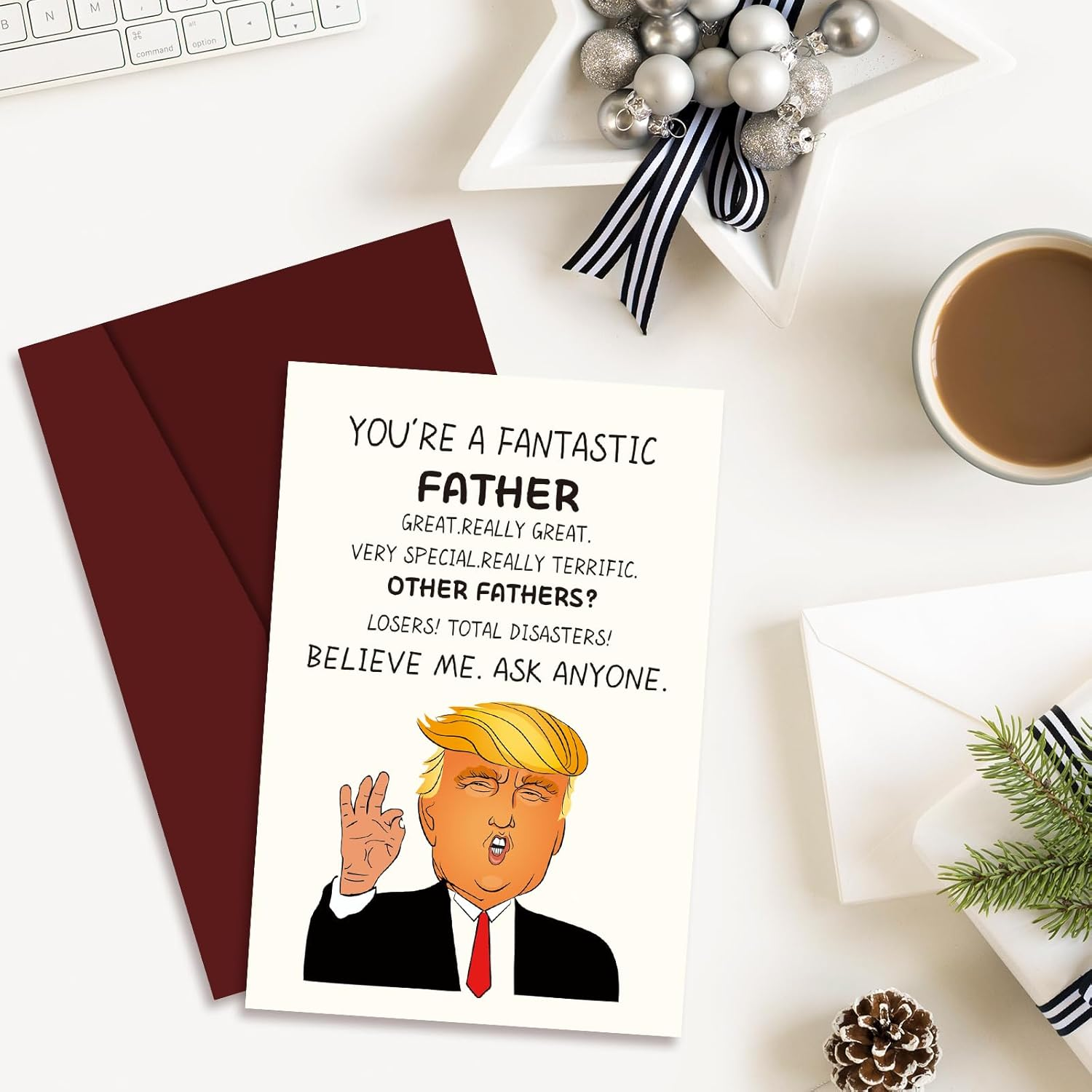 Funny Father'S Day Card,Father'S Birthday,Humorous Greeting Cards,Trump Father image number 5