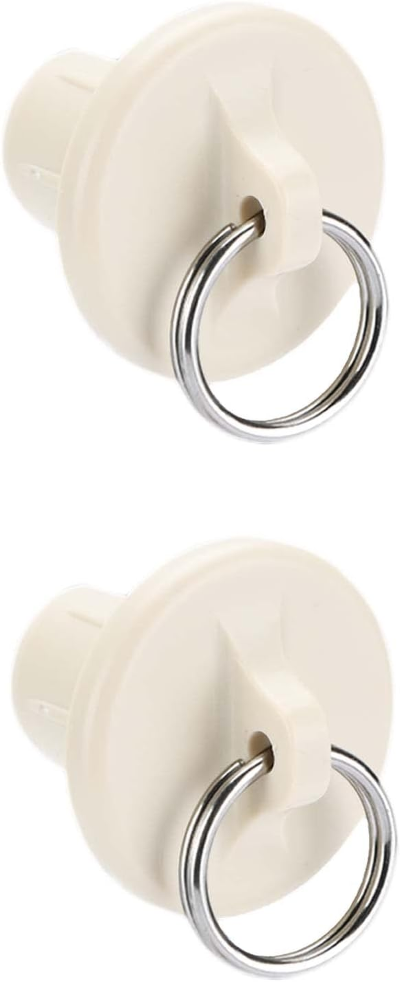 Outdoor Blinds Replacement Parts End Cap with Ring,Double Strength Enhancement,Weather Resistance,Compatible with Coolaroo Exterior Roller Shade(Sand,2 Pcs) image number 2