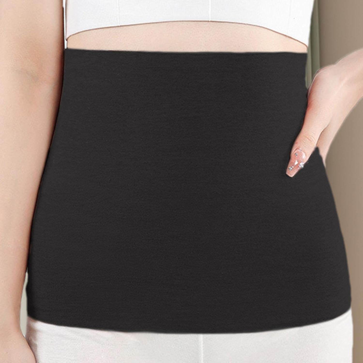 Belly Protection Belt - Tummy Control Protector Belly Wrap Waist Straps - Comfortable Belly Belt Belt Soft Stomach Support for Hospitals Home Offices image number 7