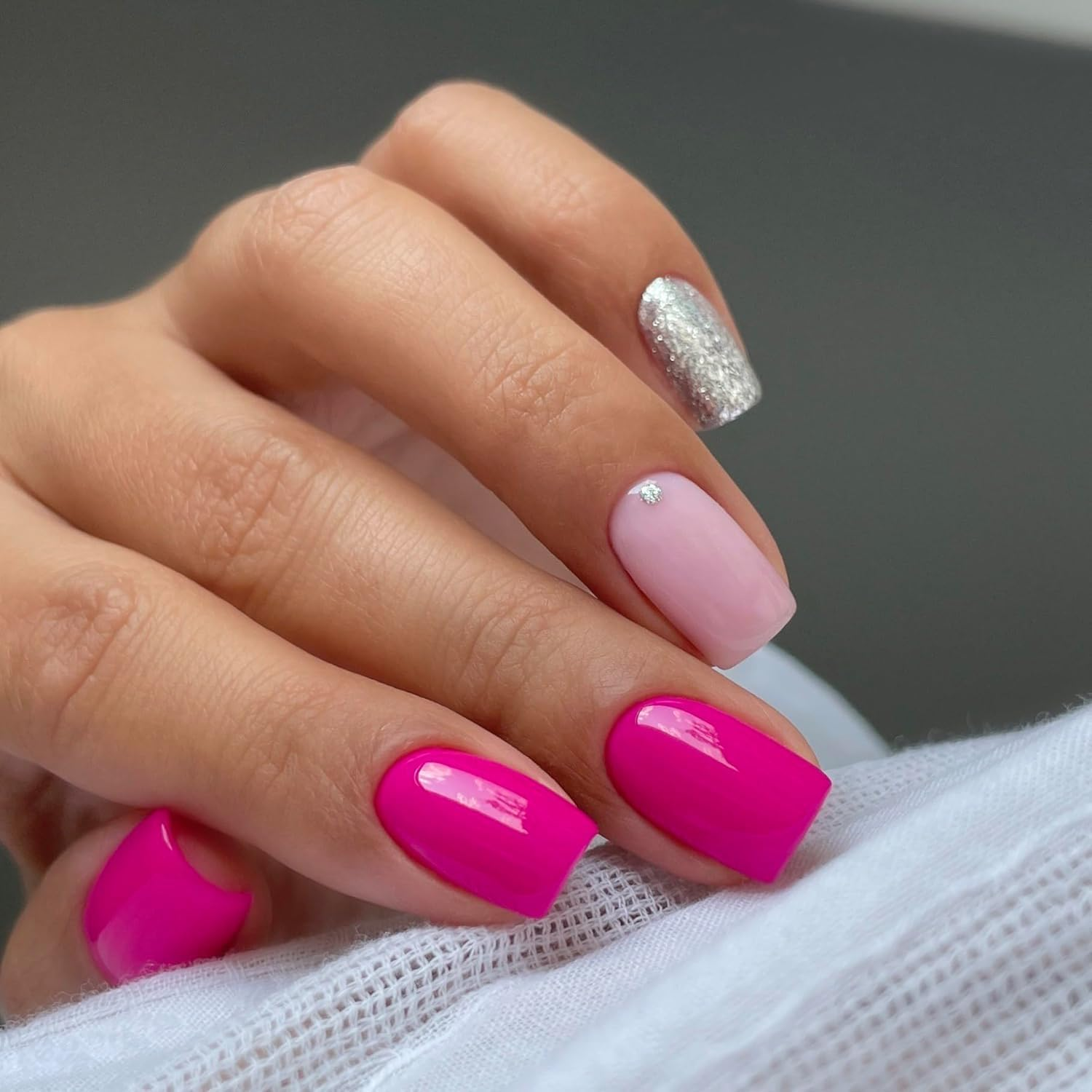 Semilac UV Nail Polish 292 Silver Shimmer 7 Ml image number 4