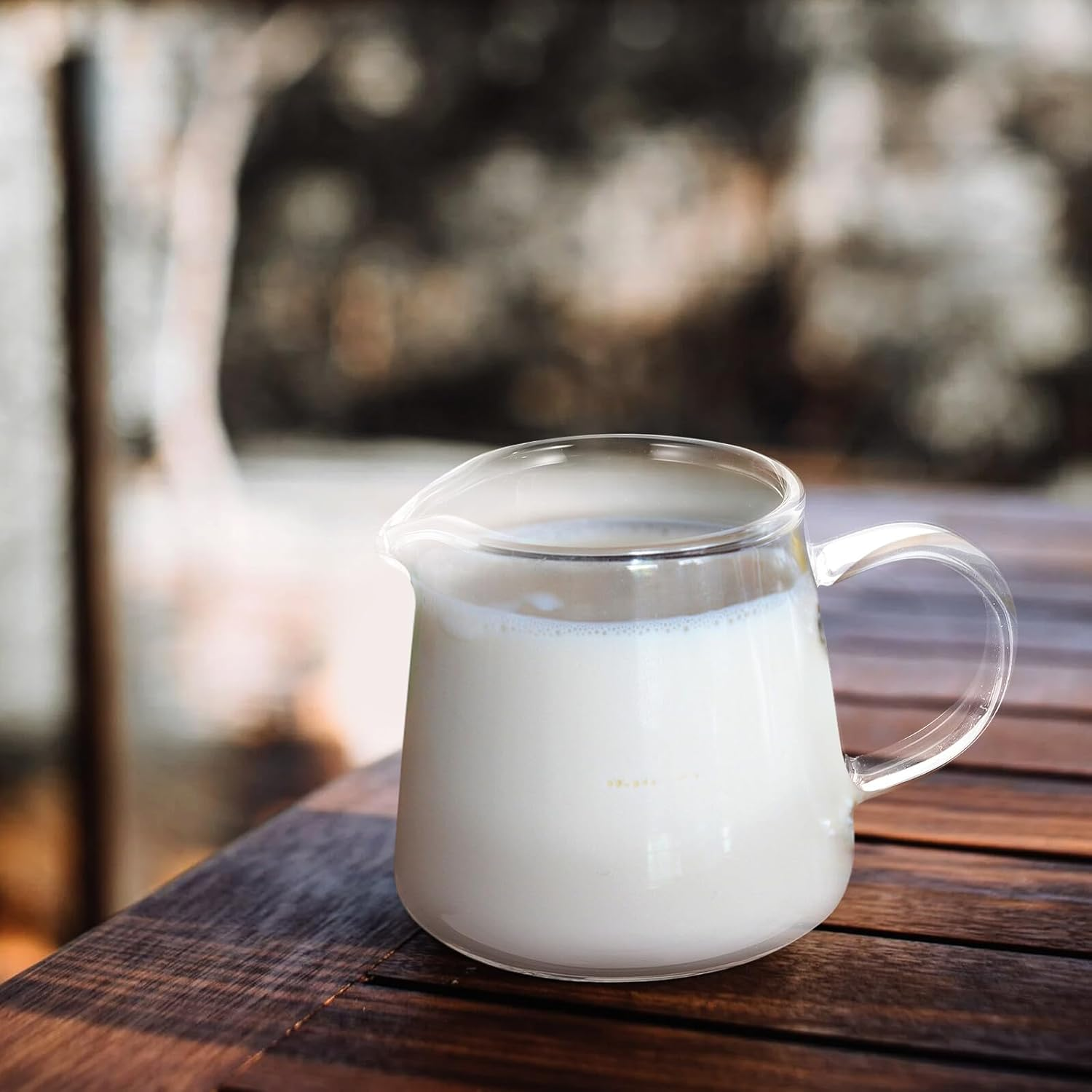 TINEASUR Glass Coffee Milk Cups 120Ml Small Glassware for Home Kitchen Dining 2Pcs Portable Beverage Cups Suitable for Coffee, Juice, Milk Tea image number 2