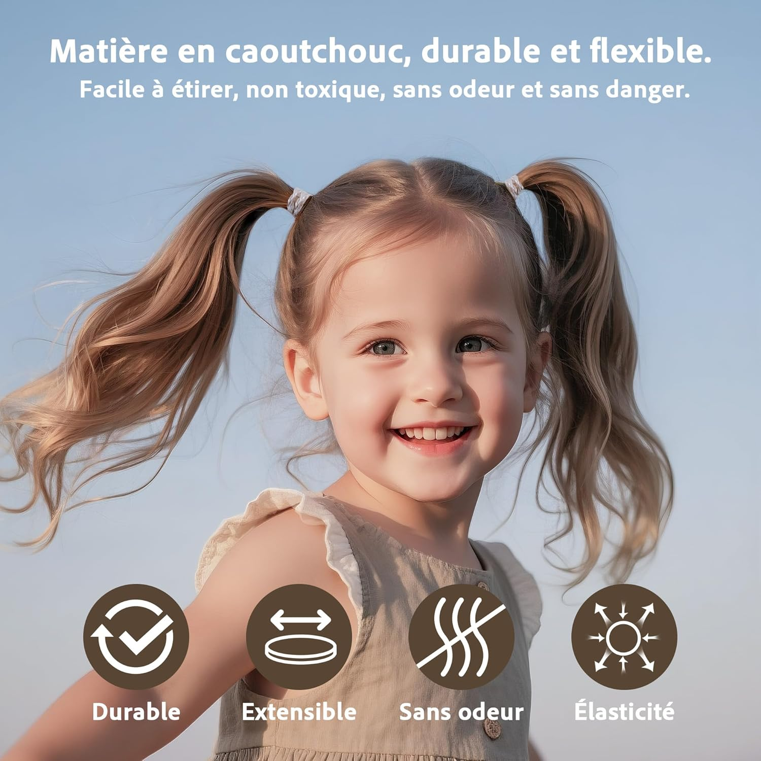 Pack of 1000 Transparent Hair Bobbles Small Mini Rubber Hair Bobbles Elastic Mini Rubber Bands Thin Rubber Rings for Braids, Updos and Hair Accessories