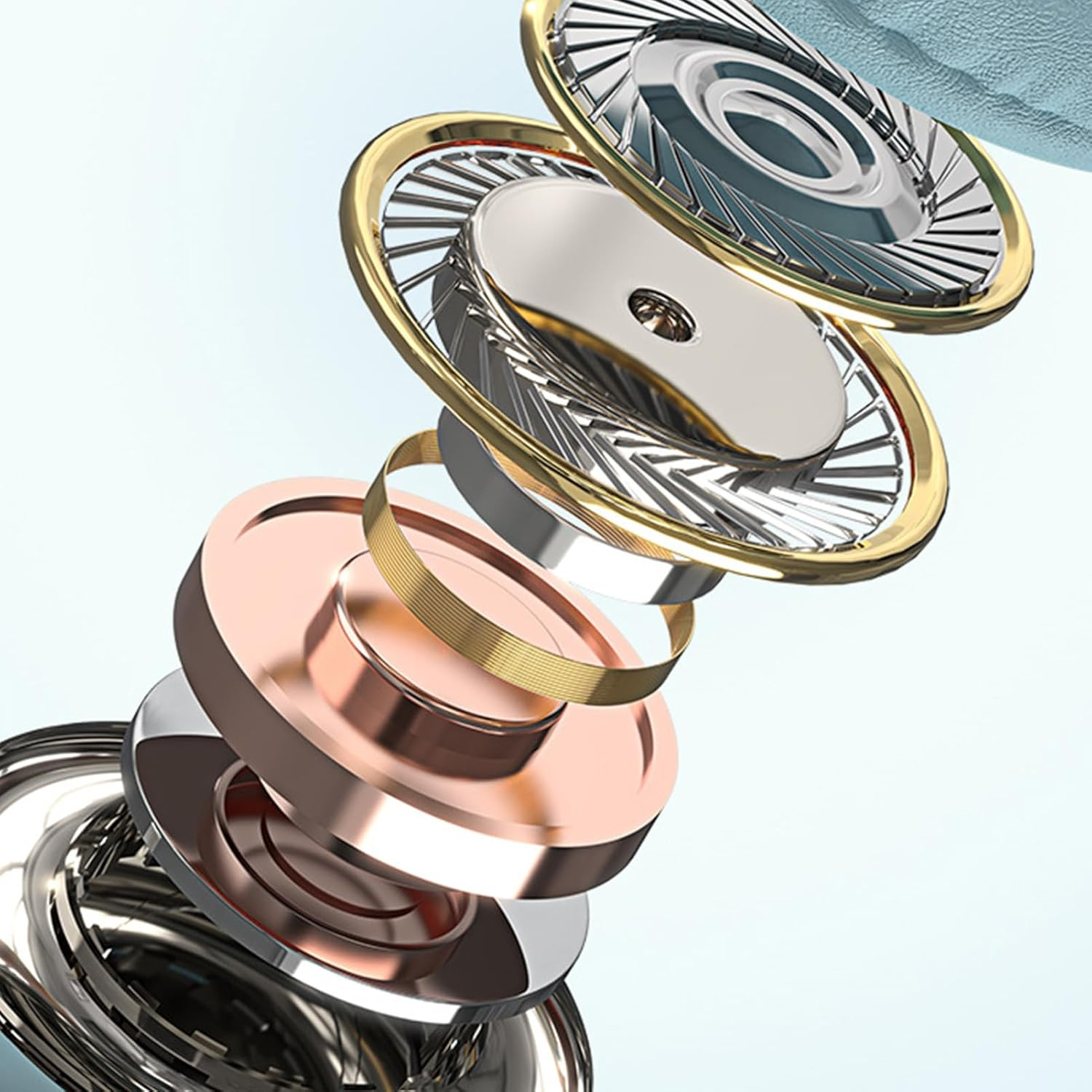 Wireless Headphones, Multifunctional Stereo Sound, Noise Cancelling, Strong Bass, Adjustable Over-Ear Headset, Foldable Wireless Headset with Gradient (Green) image number 2