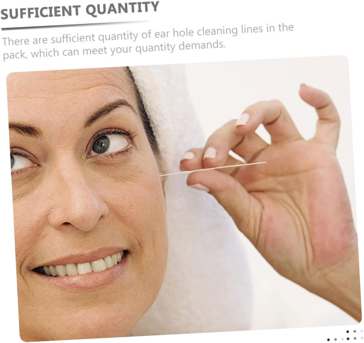 SAFIGLE 350Pcs Skin-Friendly Ear Piercing Line Earring Cleaner for Daily Ear Hole Maintenance