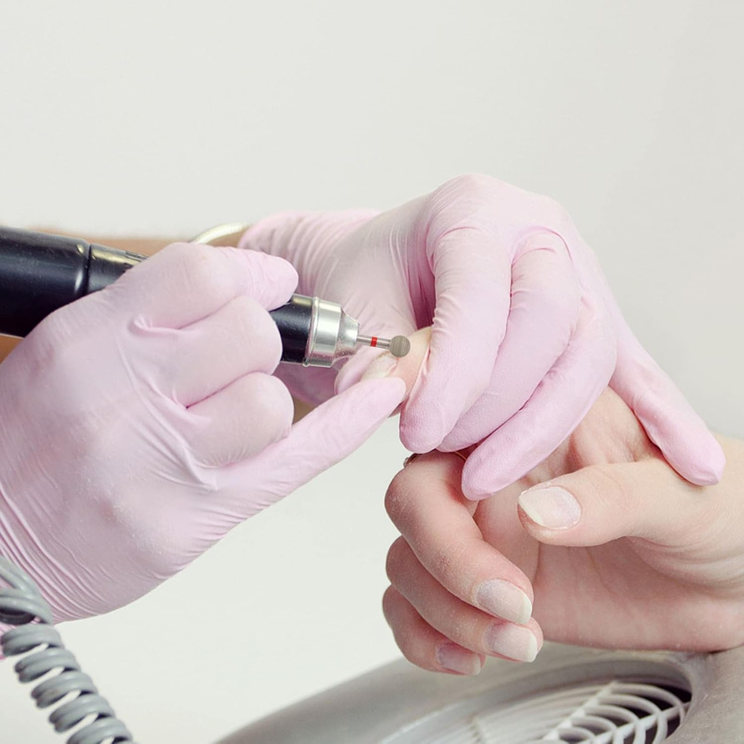 Difenni Cuticle Drill Bit,Nail Drill Bits Flame Cuticle Clean Drill Bit for 3/32''Electric Nail File Machine Cuticle Bit Nail Prep Tool (Red-Ball Shape) image number 3