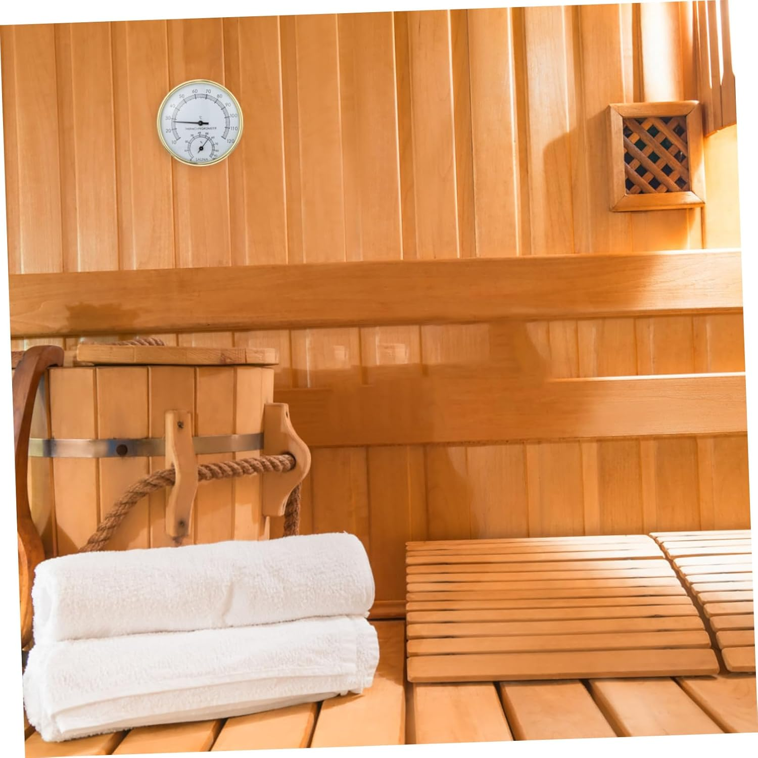 Ibasenice Thermohygrometer Sauna Parts Hygrothermograph for Humidity Temperature Practical Hygrothermograph Thermometer Hygrometer for Sauna image number 5