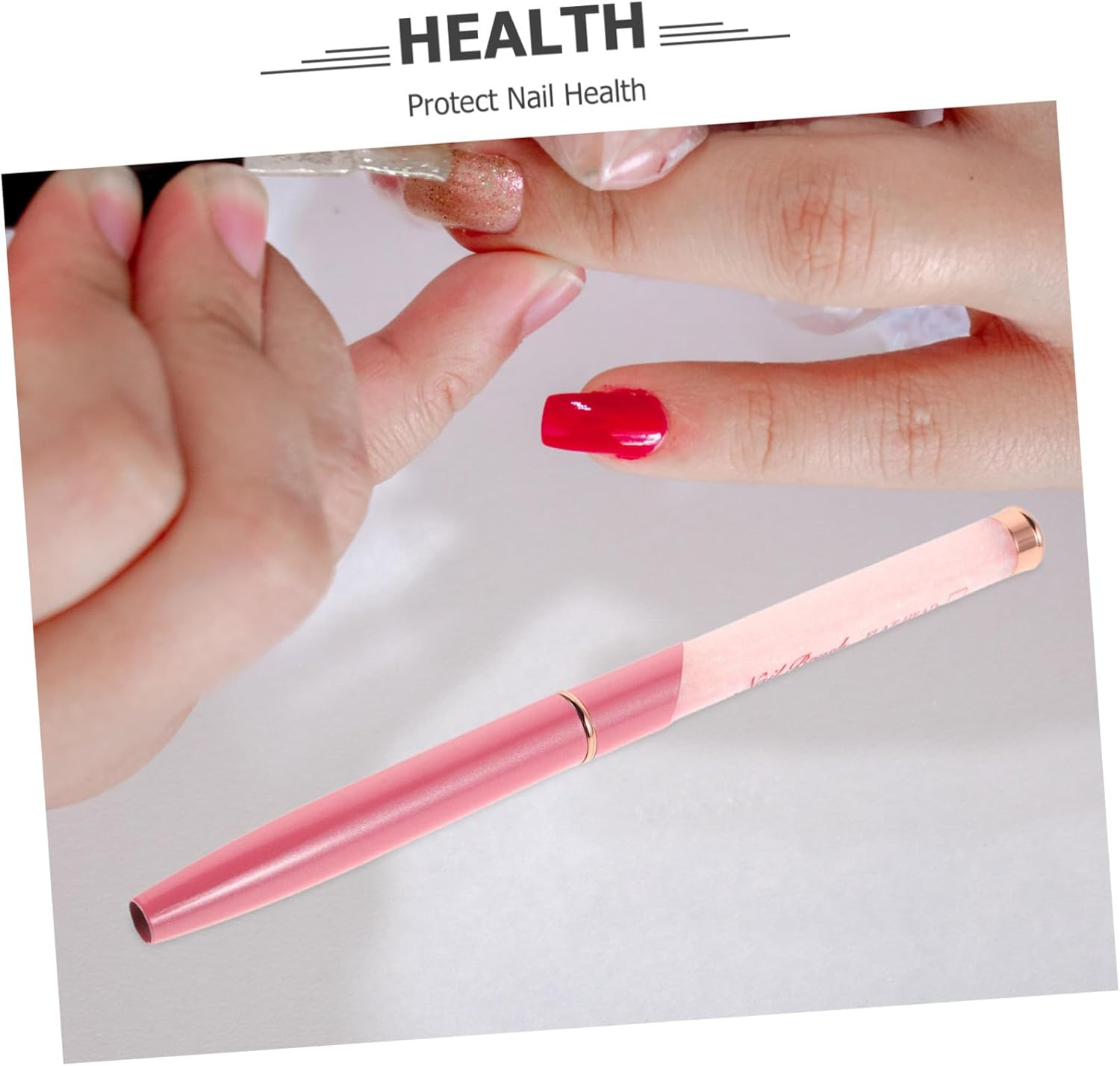 ARTSEWPLY Nail Art Pen Kit Curing Light Led Nail Art Brush Gel Polish Brush Cuticle Cleaner for Home Professional Use image number 2