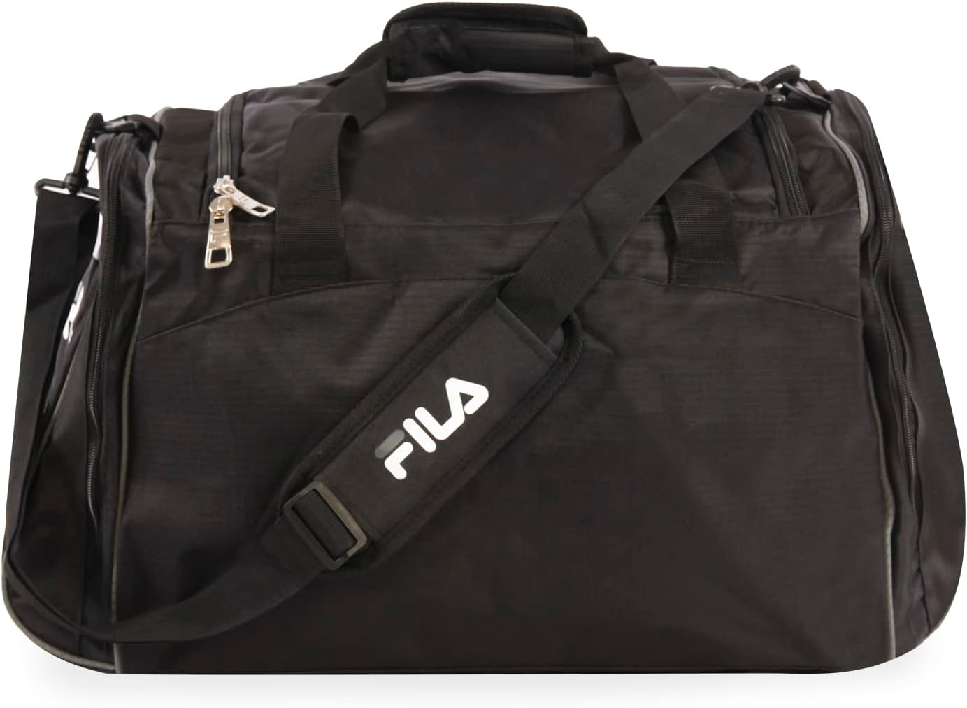 Fila Acer Large Sport Duffel Bag, Black Charcoal, Black Charcoal, Acer Large Sport Duffel Bag image number 4