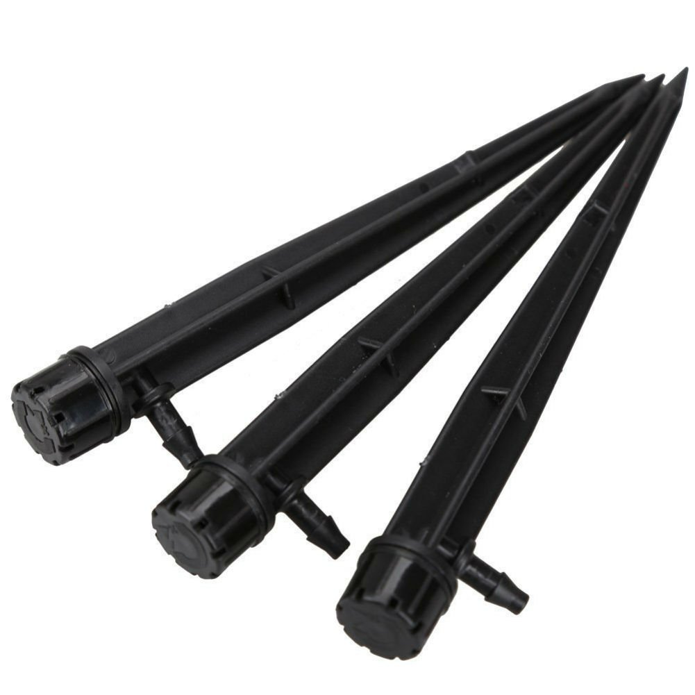 AKOAK 25/50 Pcs 360 Degree Adjustable Water Flow Irrigation Drippers on Stake Emitter Drip System,Model, Home & Garden Store for 4Mm /7Mm Tube（25Pc） image number 4