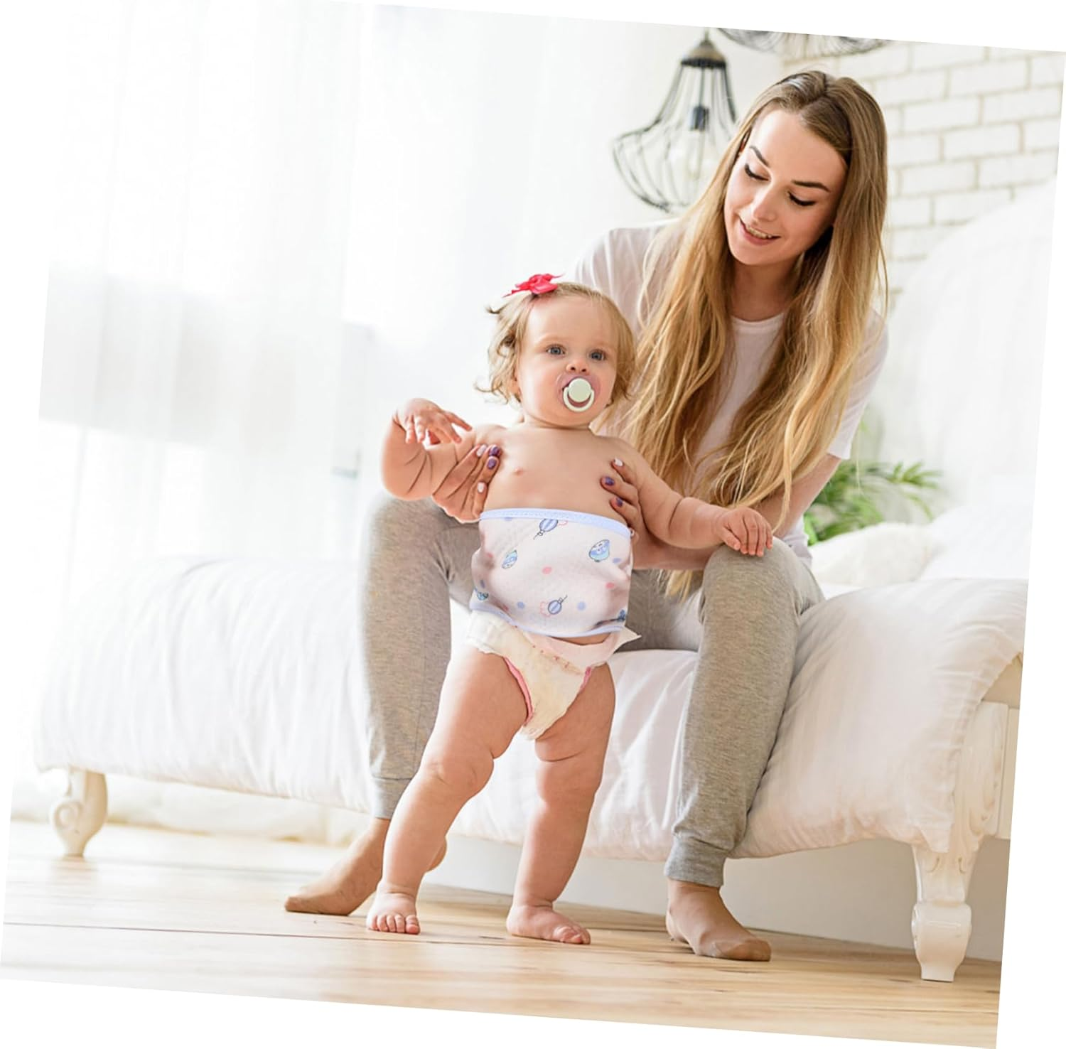 ERINGOGO 3Pcs Boy Girl Belly Protector Newborn Belly Band Decorative Navel Straps for Comfort image number 5