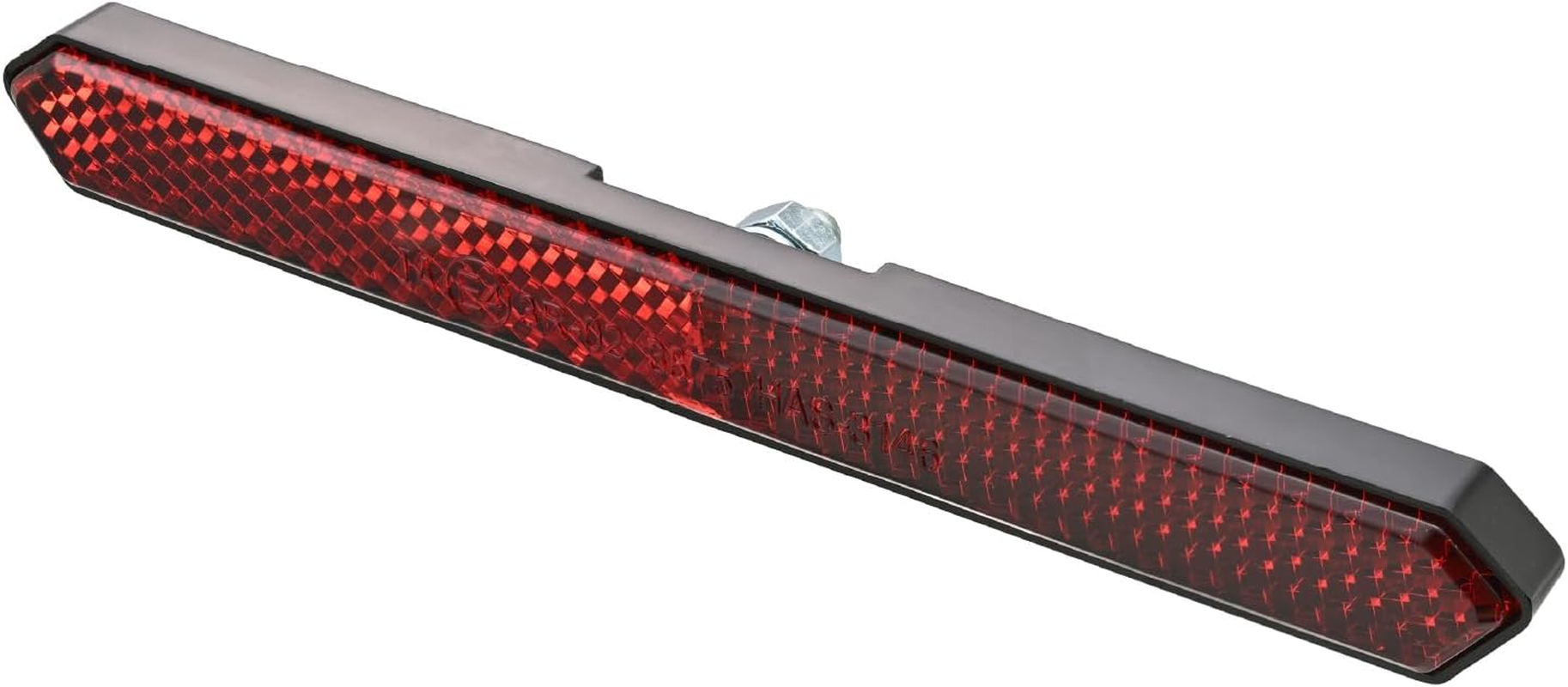 Daytona 48498 Motorcycle Reflector, for Vehicle Inspections, Side Front, Universal Reflector, round Corner, Double-Sided Tape, Fork Mount, Amber