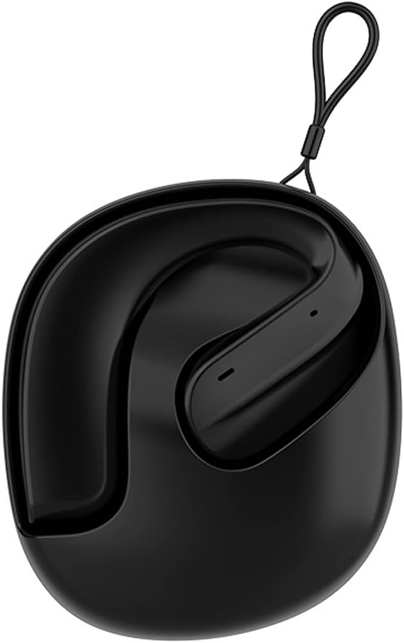 Xmenha Open Ear Bone Conduction Wireless Sports Headphones with Air Line, Bluetooth 5.4, White