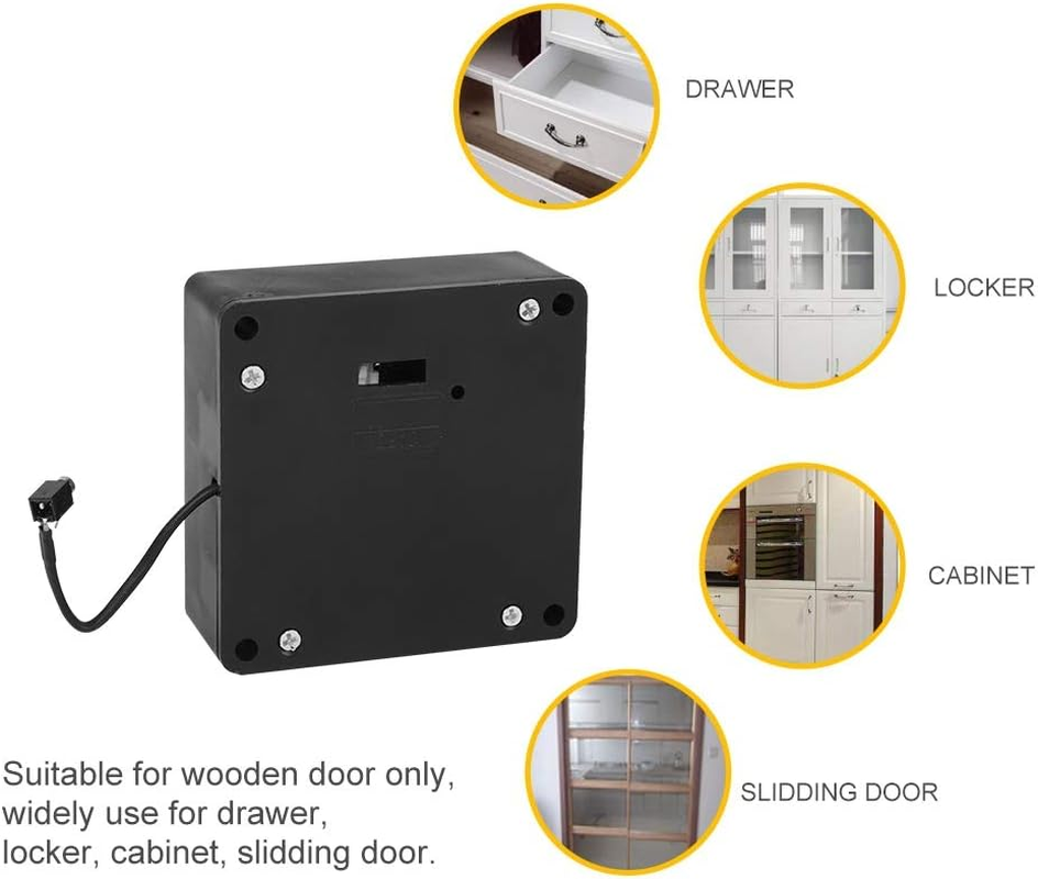 Concealed Universal Cabinet Lock, Home Office RFID Smart Drawer Lock Intelligent Cabinet Lock Electronic Reader for Wooden Drawer Cabinet image number 6