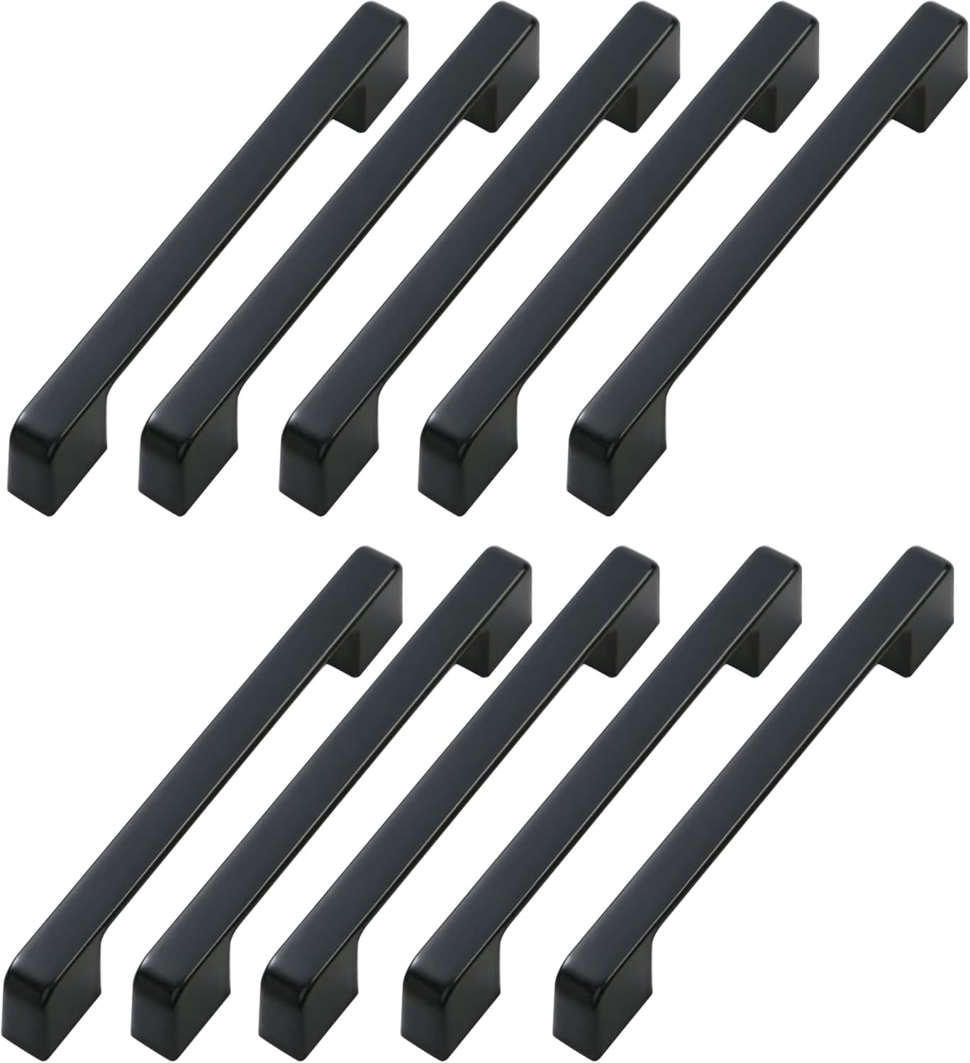 10 Pack Matte Black Cabinet Pulls 5 Inch(128Mm) Hole Centers Kitchen Cabinet Handles Cabinet Hardware Kitchen Handles for Cabinets Cupboard Handles Drawer Pulls image number 6