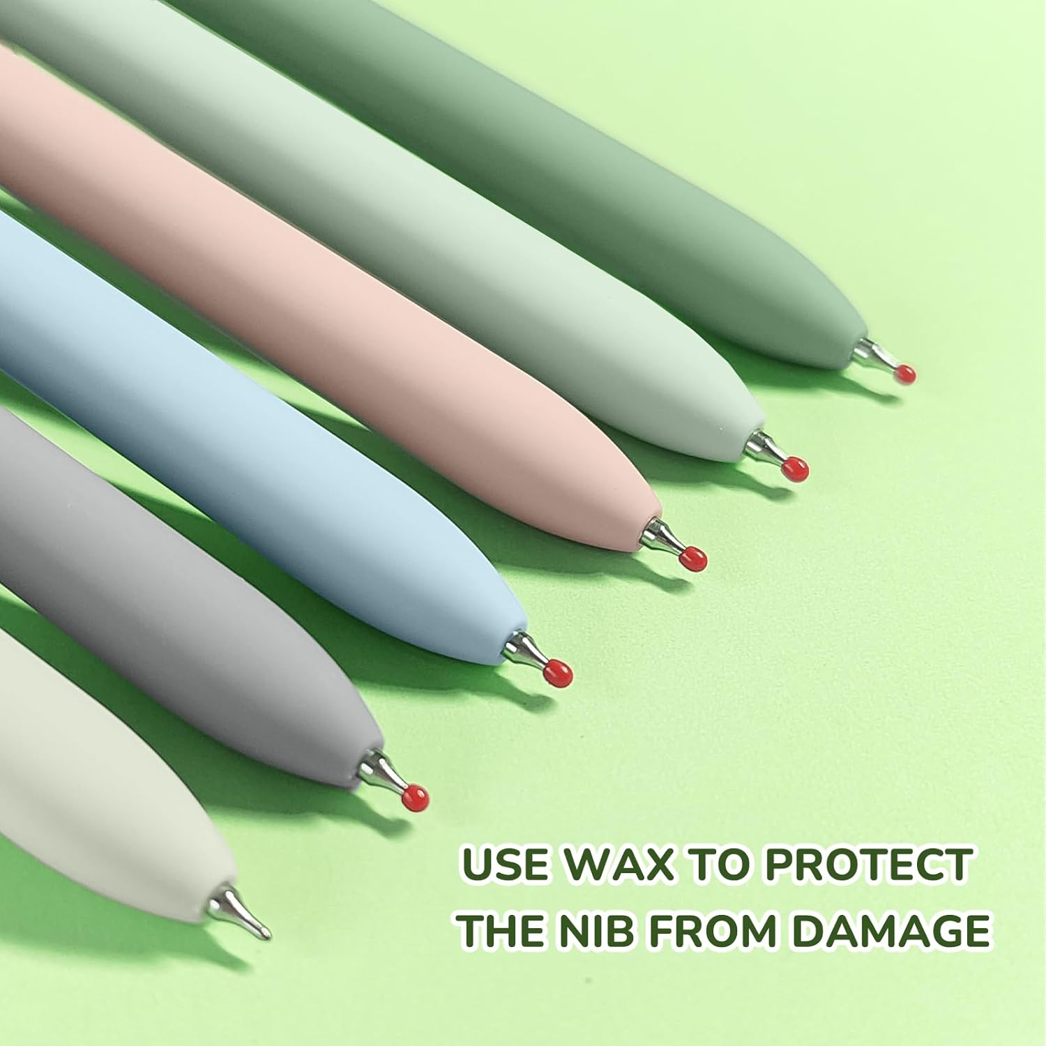 UIXJODO Gel Pens, 6 Pcs Black Ink Pens for Women, 0.5Mm Fine Point Smooth Writing Pens, High-End Series Retractable Pens for Journaling Note Taking (6 Pcs Gold Morandi) image number 6