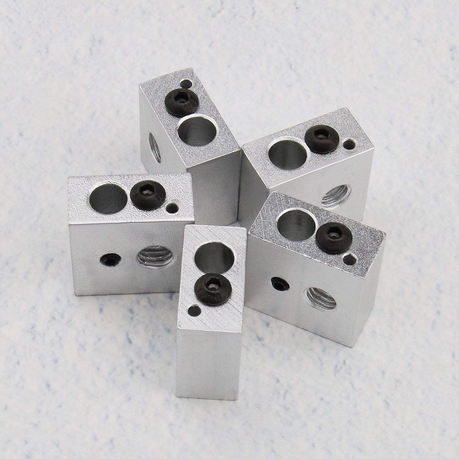 Emsea 3D Printer Aluminum Heater Block 12V40W Ceramic Cartridge Heater 6X20Mm Single-Head with Cable & NTC 100K Thermistor Assembly Tool Kit 15Pcs image number 2