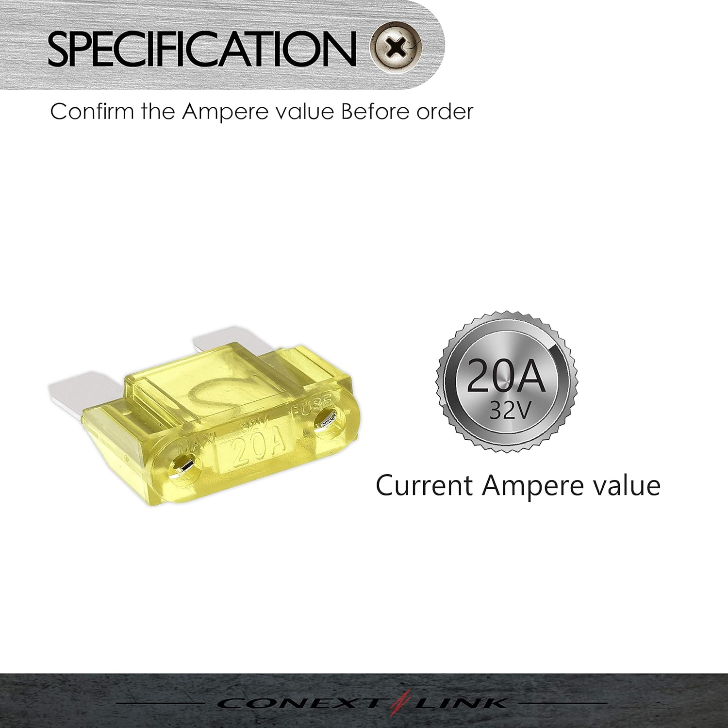 Conext Link MAXI20-10 Nickel Maxi Fuse 10 Pack 20 Amp image number 2
