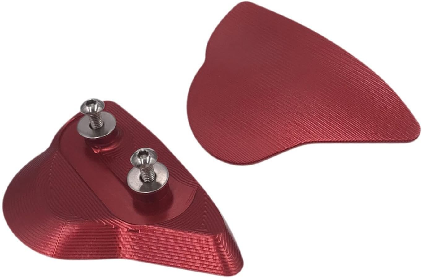 Mqetly 2Pcs Mirror Block off Plates Replaces Reliable Assembly Motorbike Accessories Mirror Hole Decorative Cover for Yzf-R7, Red - Black image number 3