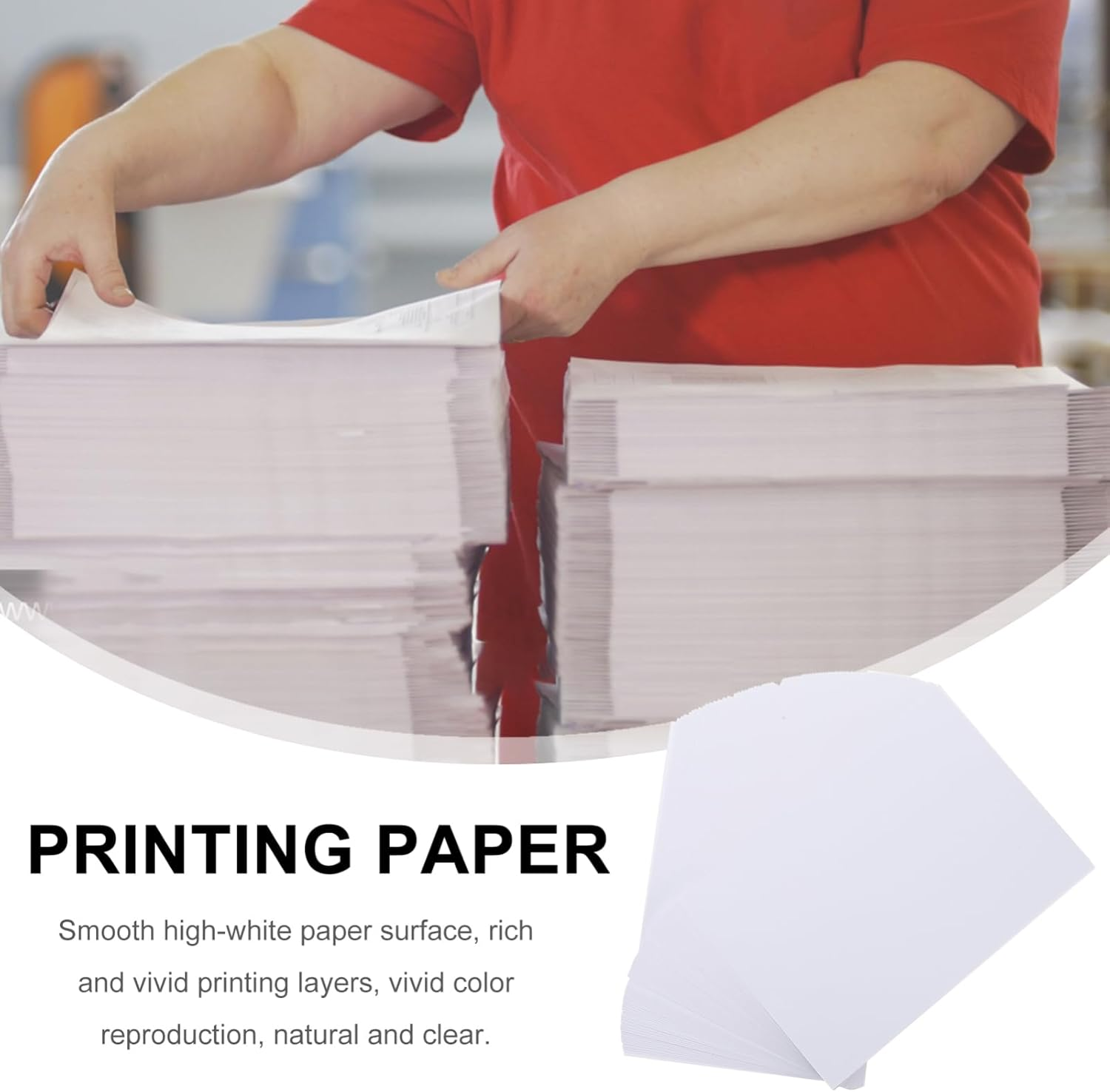 AUTSUPPL 100Sheets High Glossy Photo Paper for Printing Digital Photo Printing Paper Suitable for Business Cards Recipes and Magazines image number 2