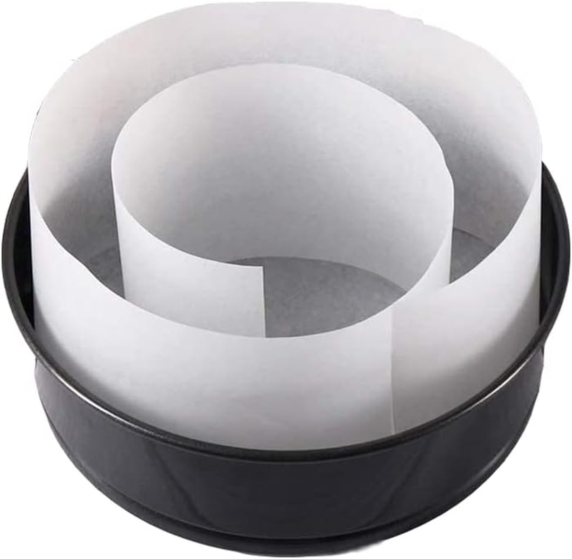 1Pcs Non-Stick Baking Parchment Roll, 10Cm X 50M Coated with Silicone for Springform Cake Tin (White) - White image number 2